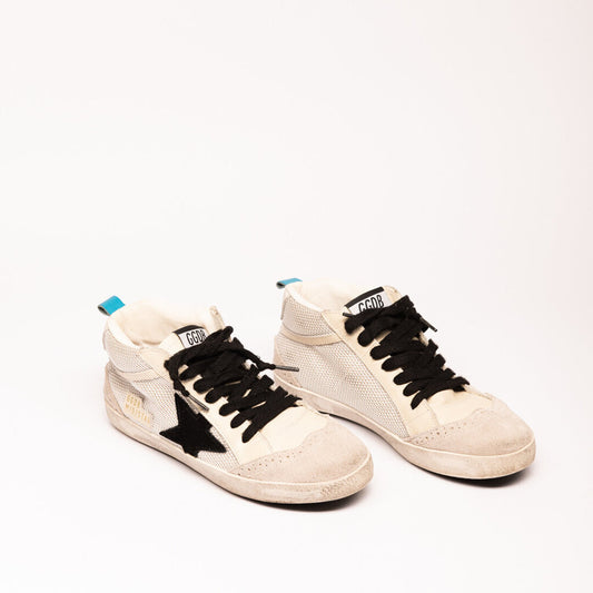 Golden Goose White Mid Top Sneaker