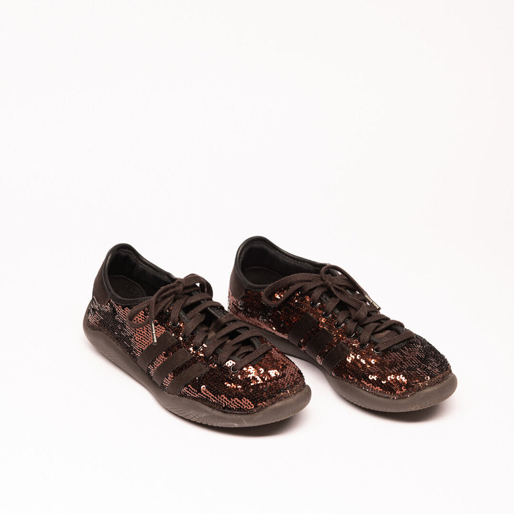 Adidas x Wales Bonner Brown Karintha Lo Pro Sequin Sneaker