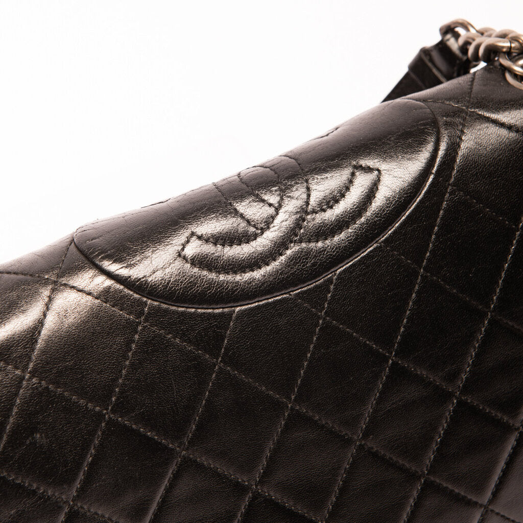 Chanel Black Leather Boy Style Flap Bag