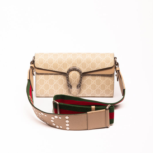 Gucci Beige Mono Dionysus Shoulder Bag
