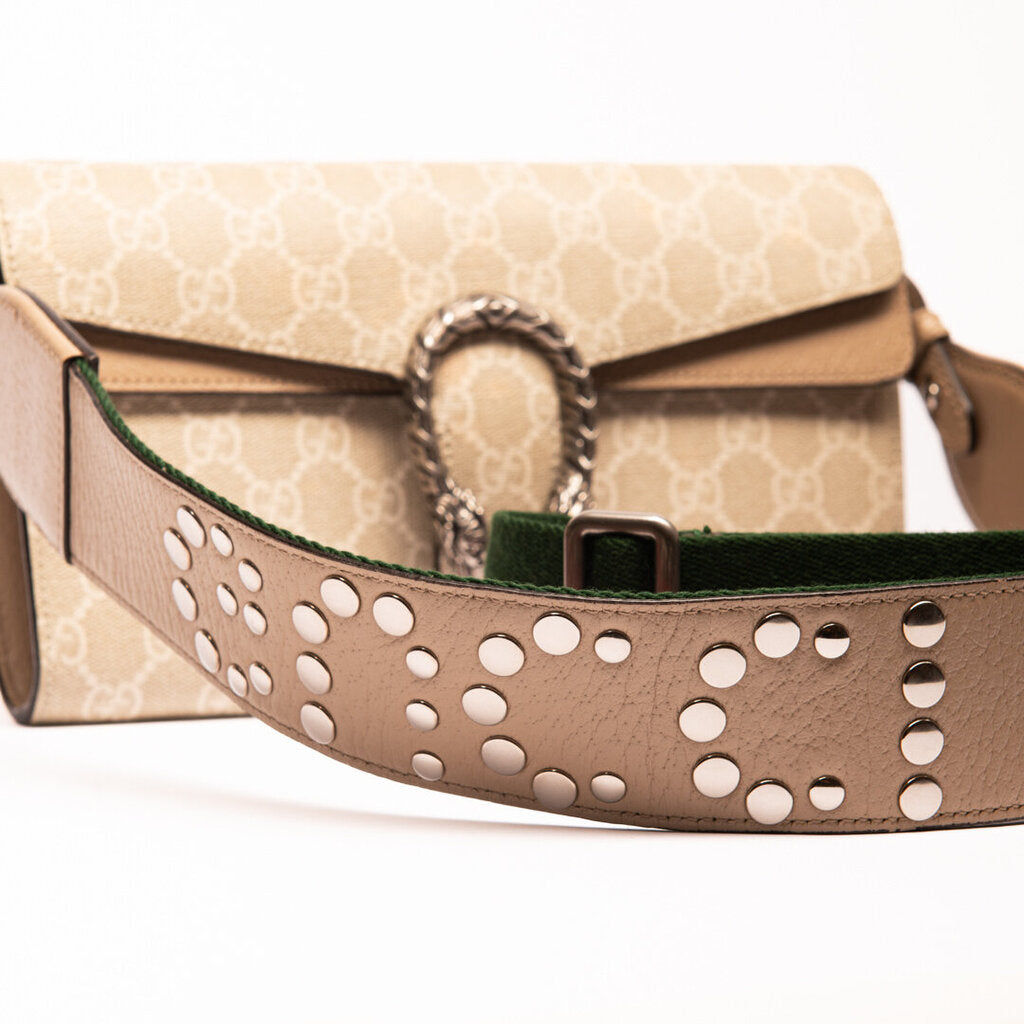 Gucci Beige Mono Dionysus Shoulder Bag