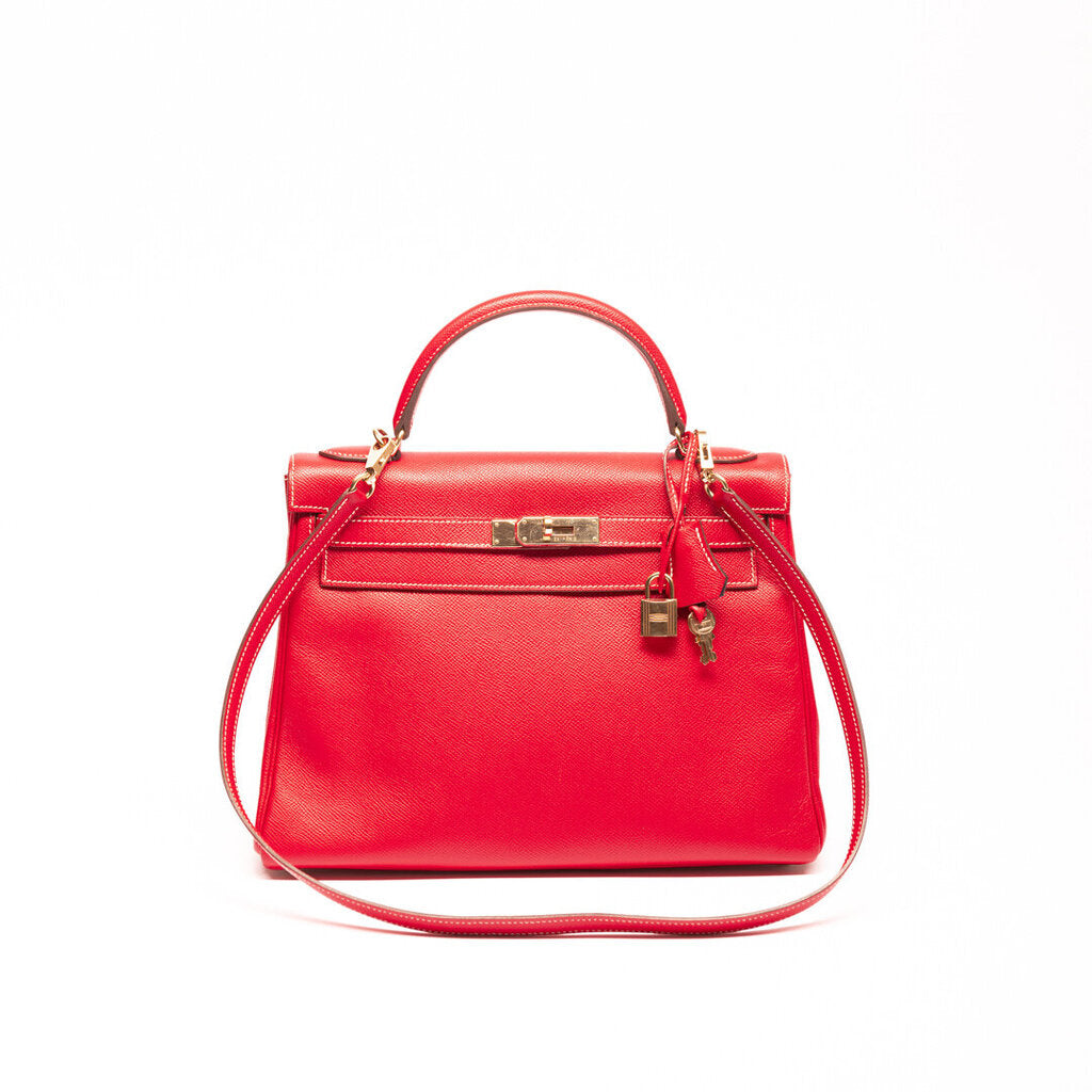 Hermes Red Kelly 32
