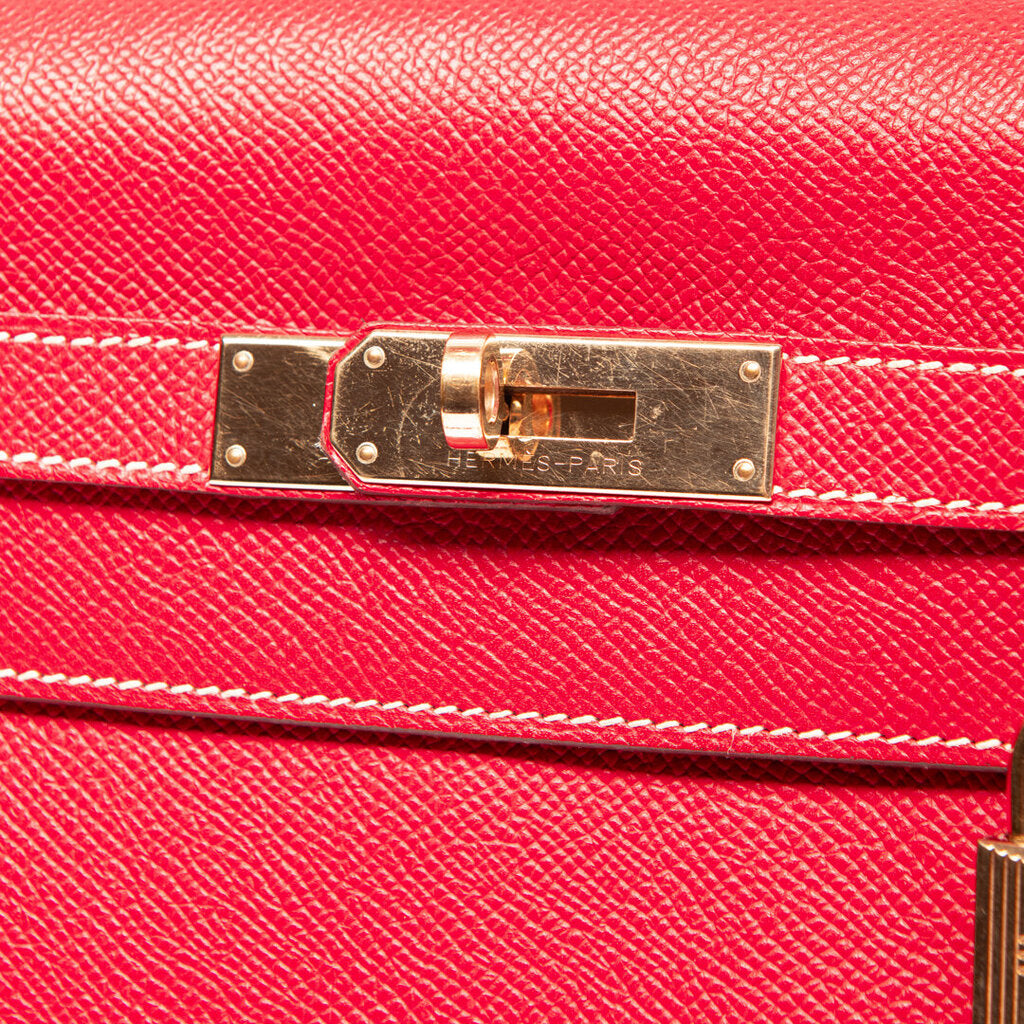 Hermes Red Kelly 32