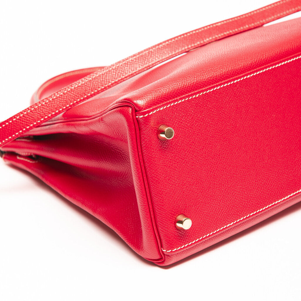 Hermes Red Kelly 32
