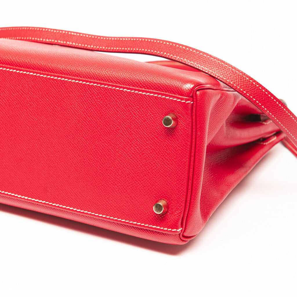 Hermes Red Kelly 32