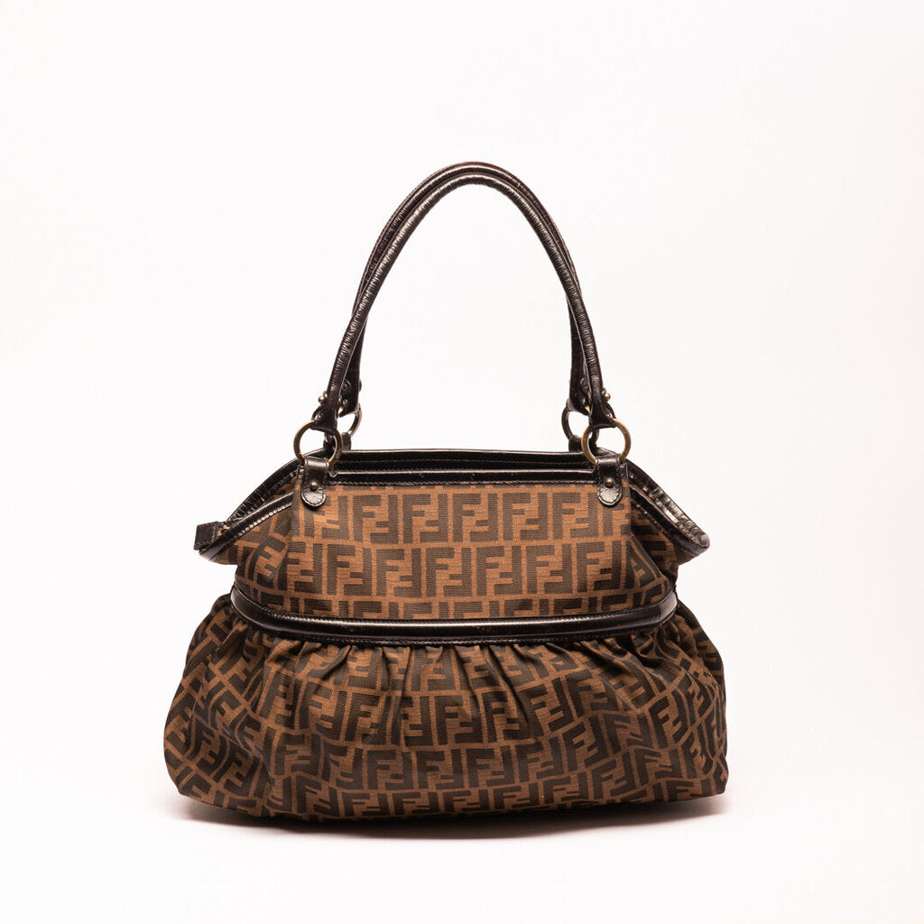 Fendi Brown Zucca Chef Bag