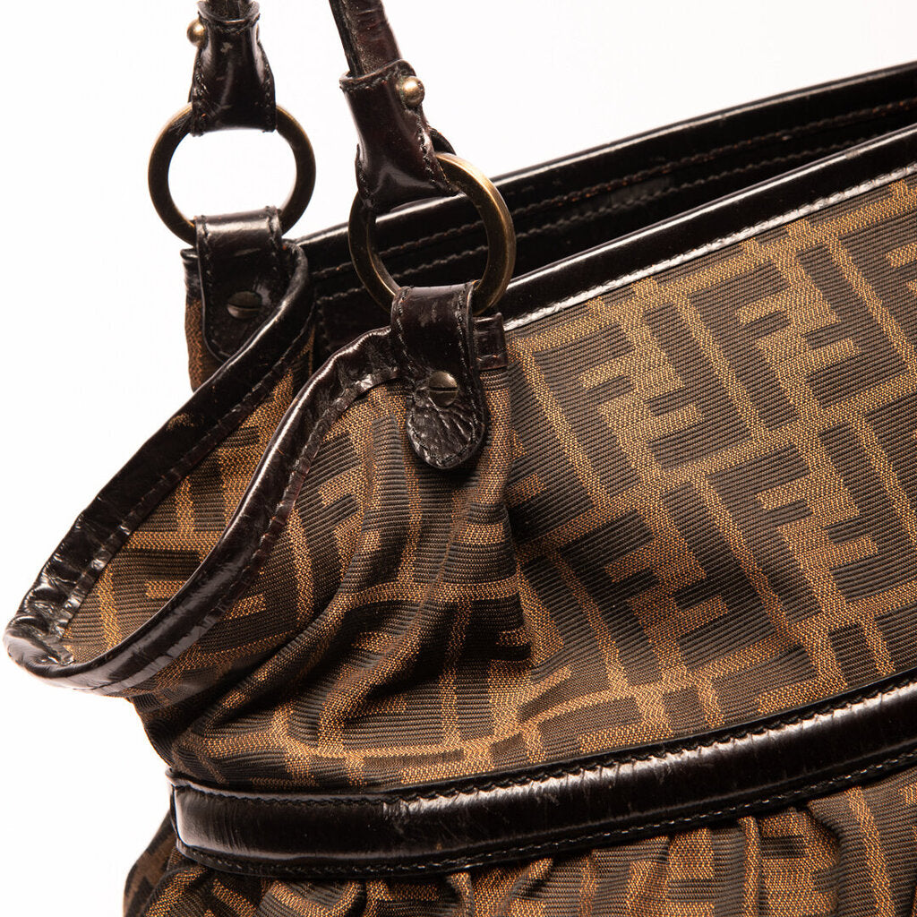 Fendi Brown Zucca Chef Bag