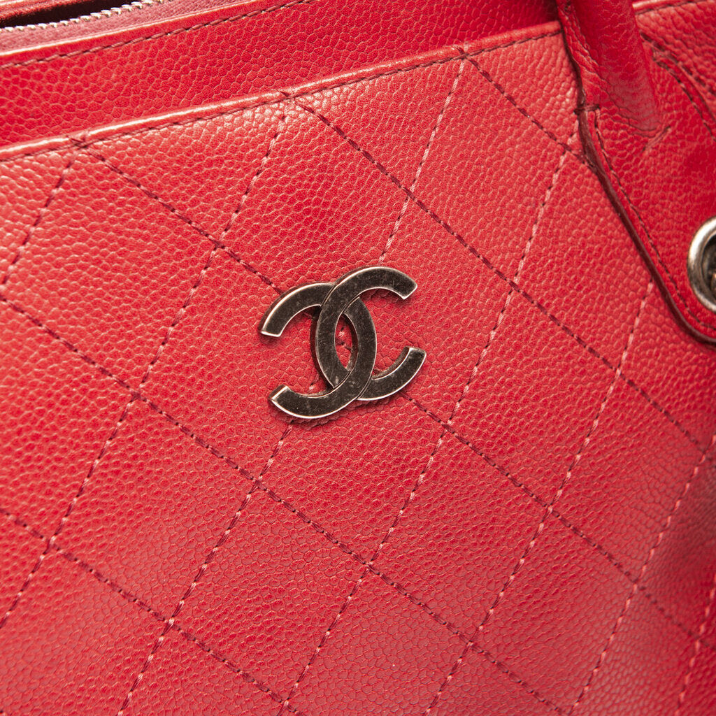 Chanel Burgundy Leather 2 Way Bag