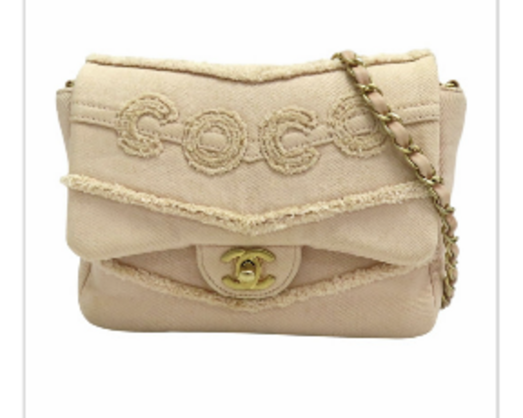 '19-'20 Tan Denim Mini Coco 20 Bag
