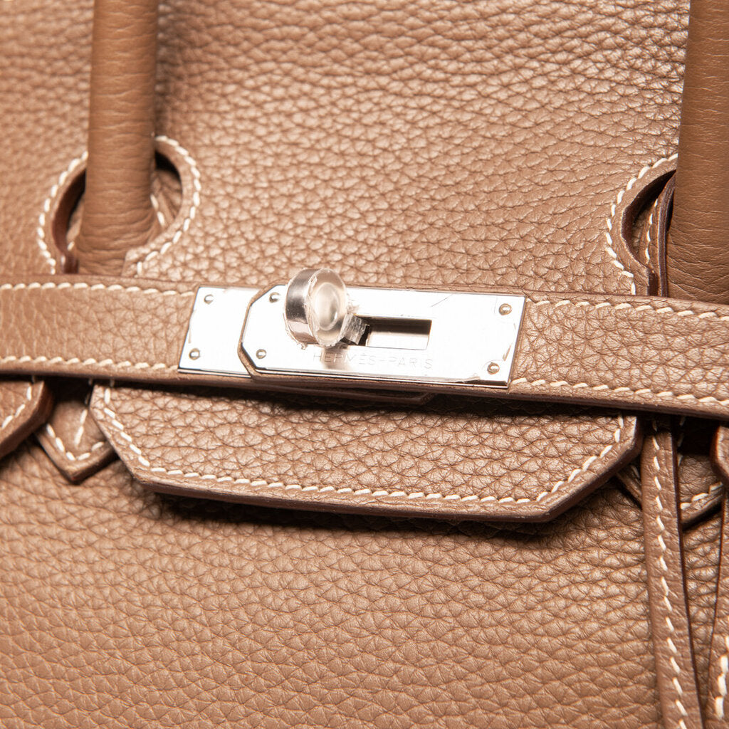 Hermes Clemence Etoupe Birkin 35 (2011)