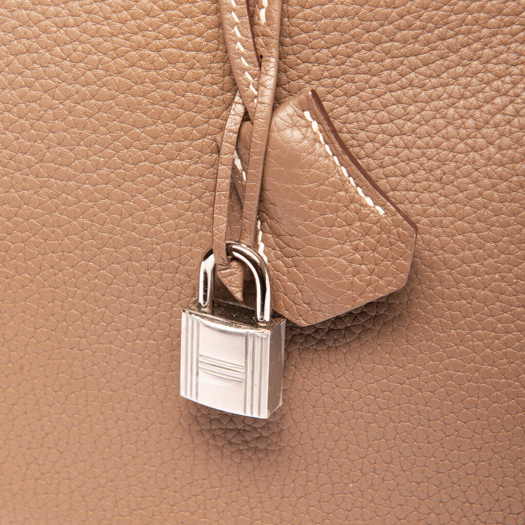 Hermes Clemence Etoupe Birkin 35 (2011)