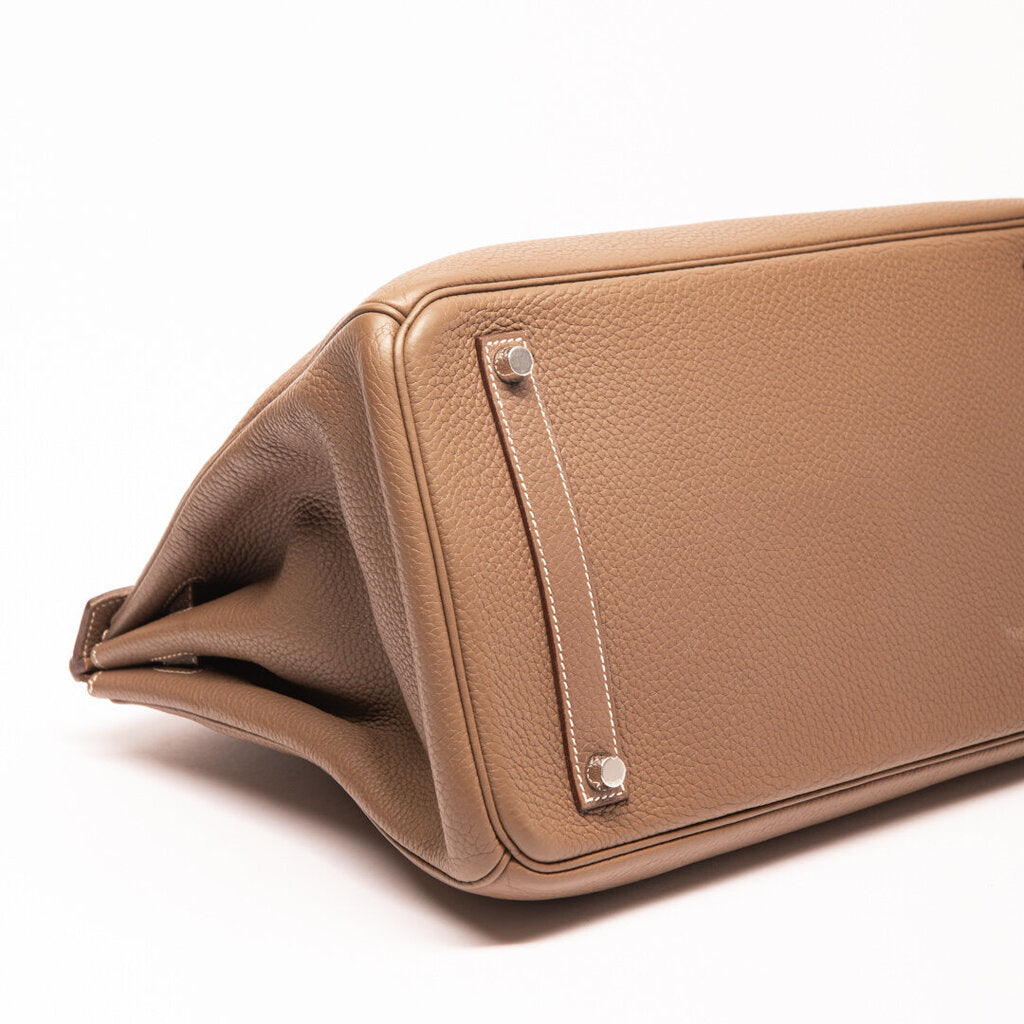 Hermes Clemence Etoupe Birkin 35 (2011)