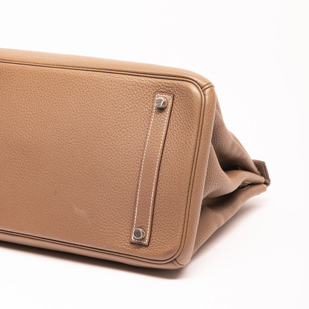 Hermes Clemence Etoupe Birkin 35 (2011)