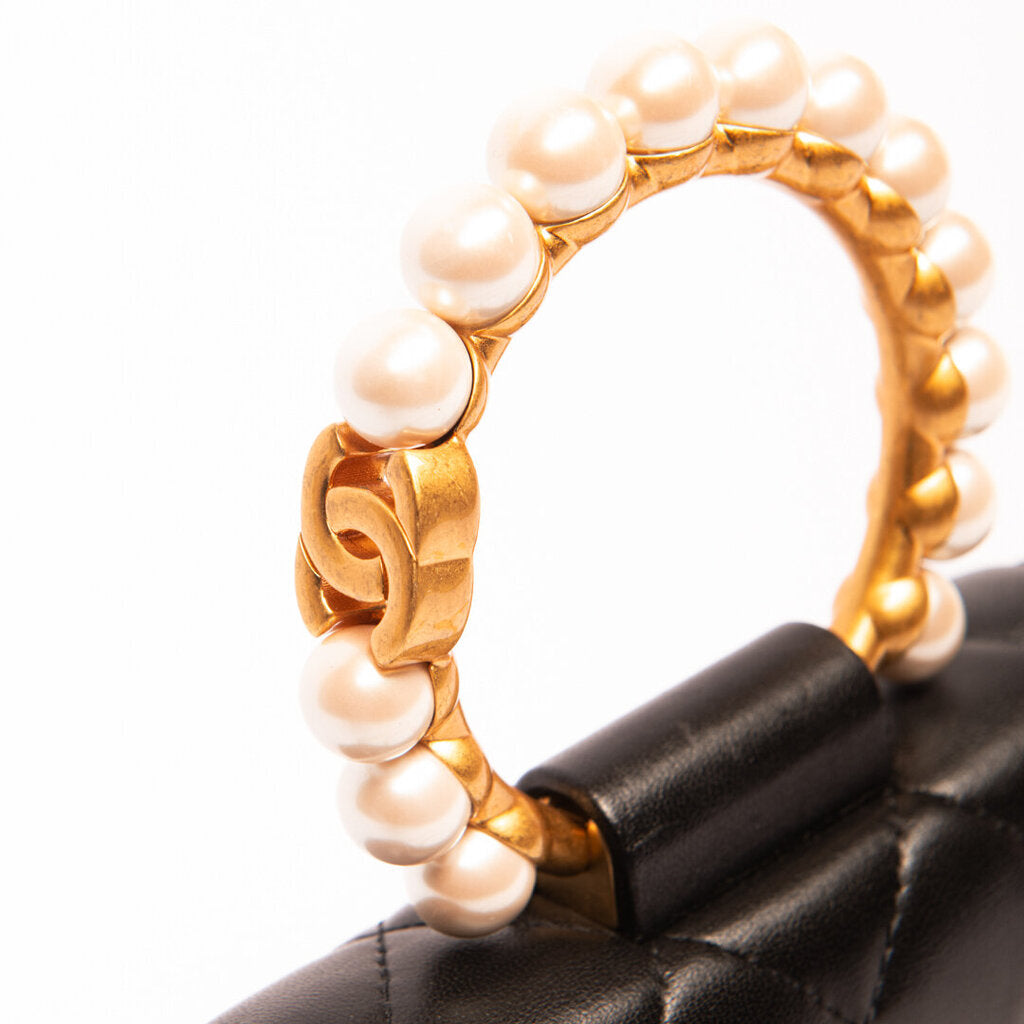 Chanel Black Pearl Crown Clutch (2021)