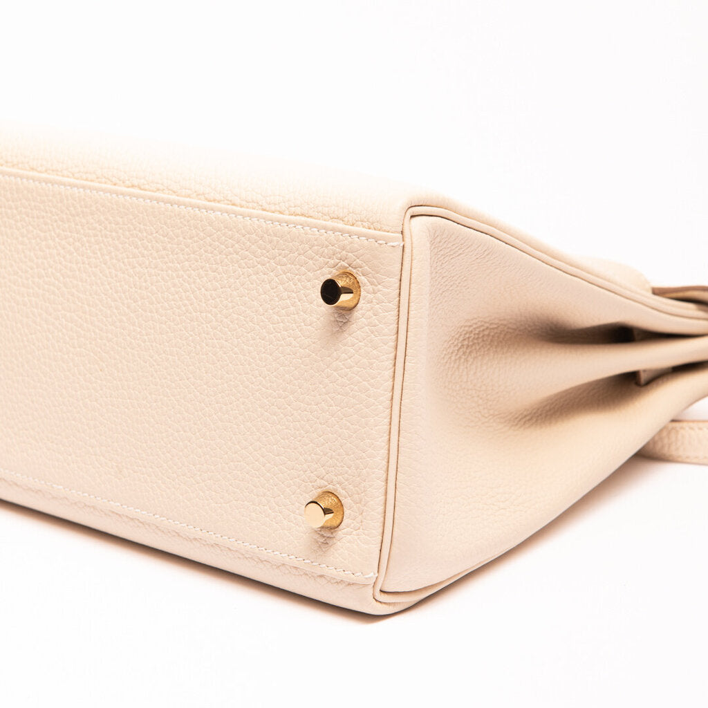 Hermes Craie Togo Gold Hardware Kelly 28 (2023)