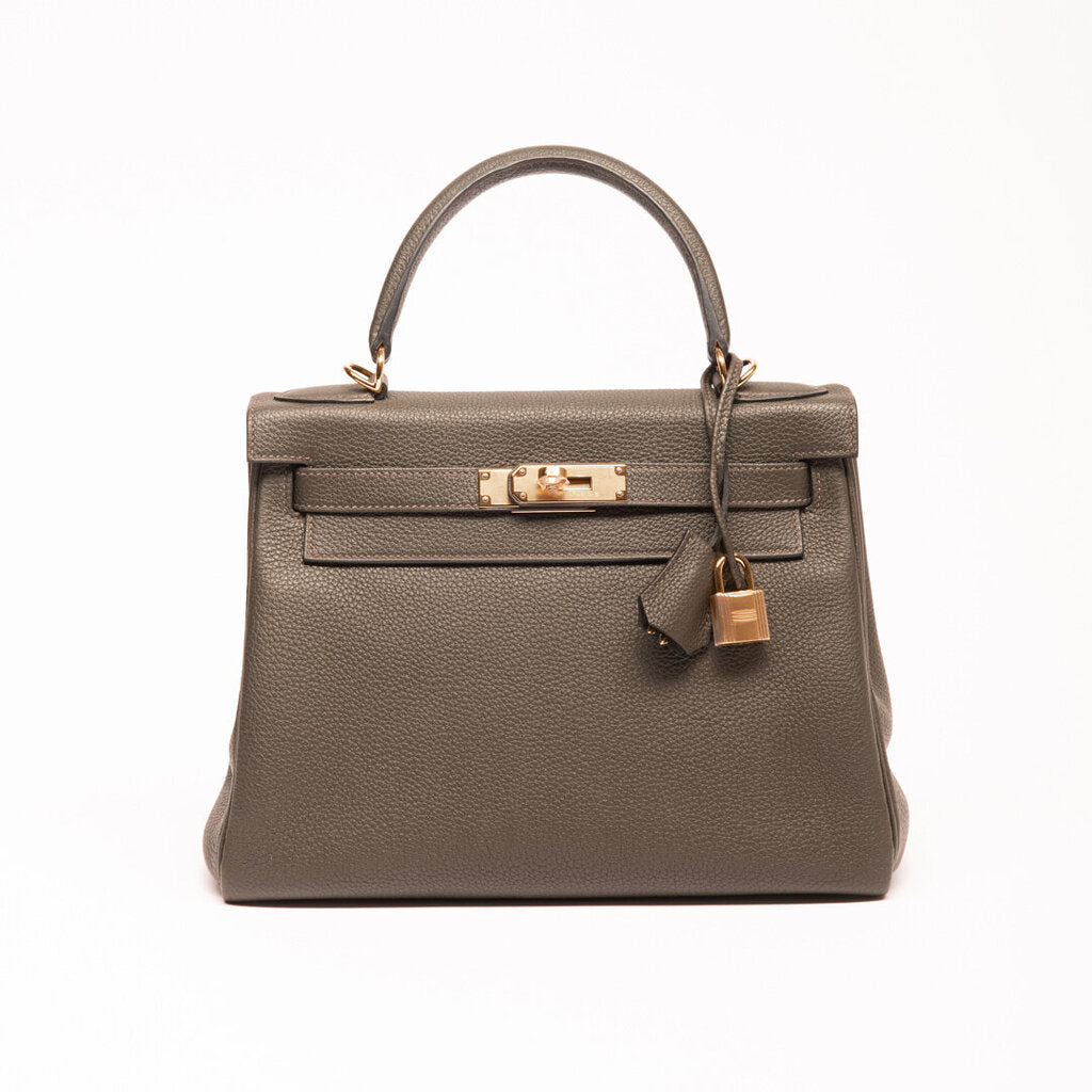 Hermes Vert Togo Kelly 28