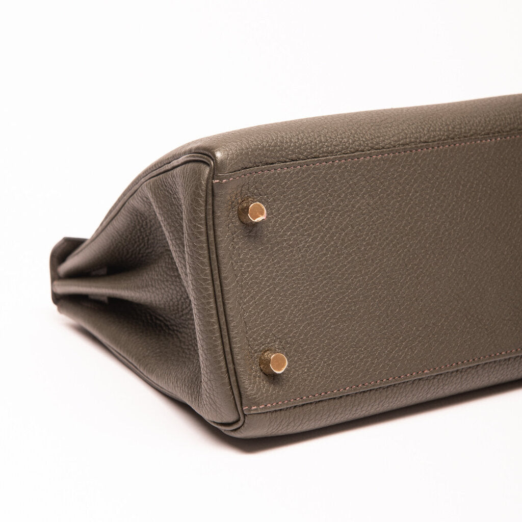 Hermes Vert Togo Kelly 28
