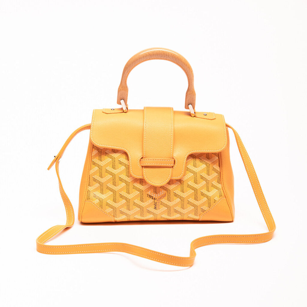 Goyard Yellow Mini Saigon 2 Way Bag