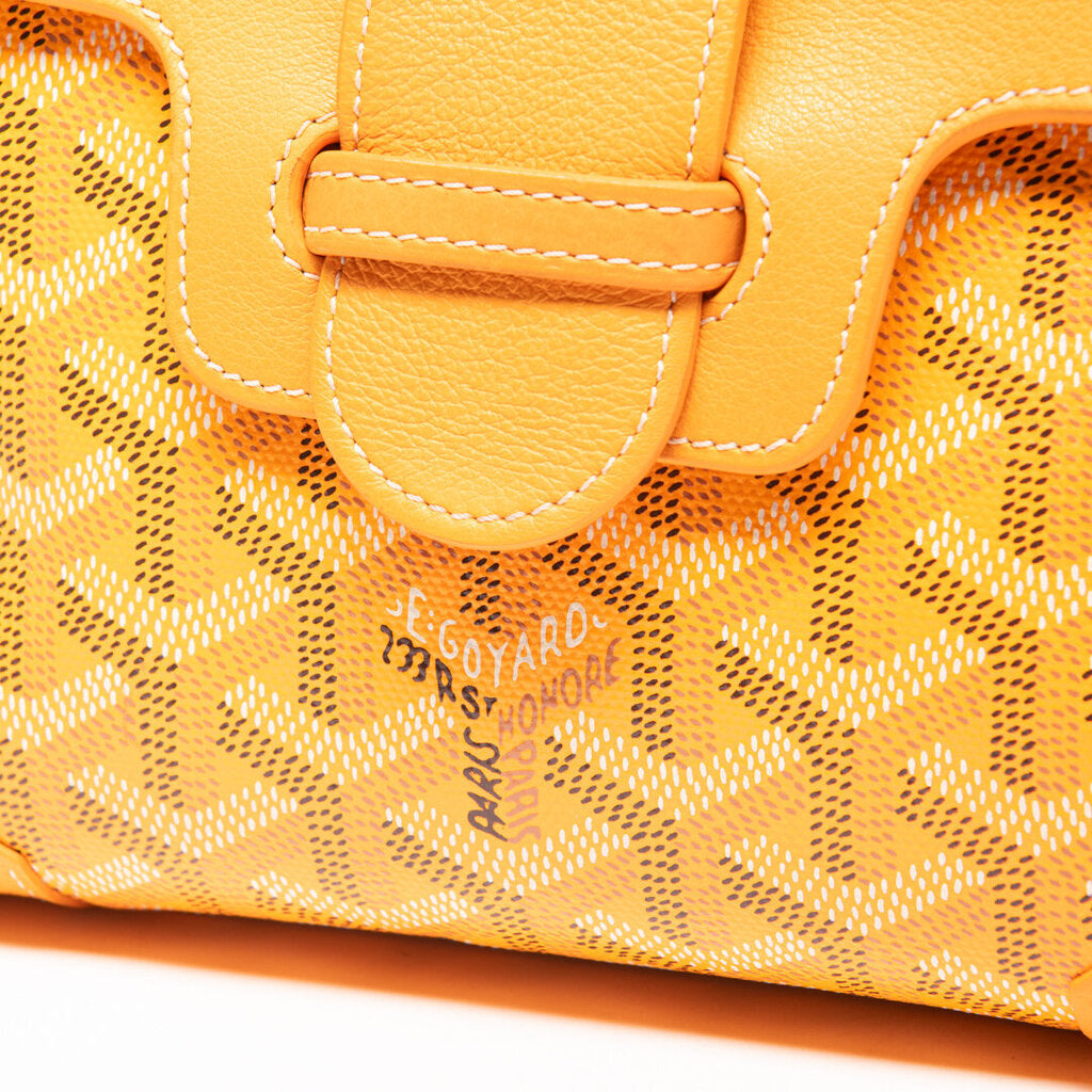 Goyard Yellow Mini Saigon 2 Way Bag