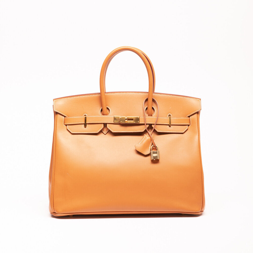 Hermes Gold Box Calf Birkin 35 (2002)
