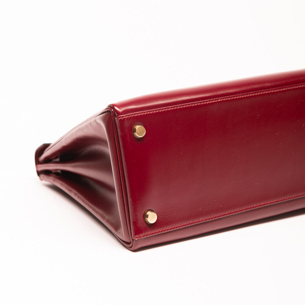 Hermes Rouge Box Calf Kelly 32