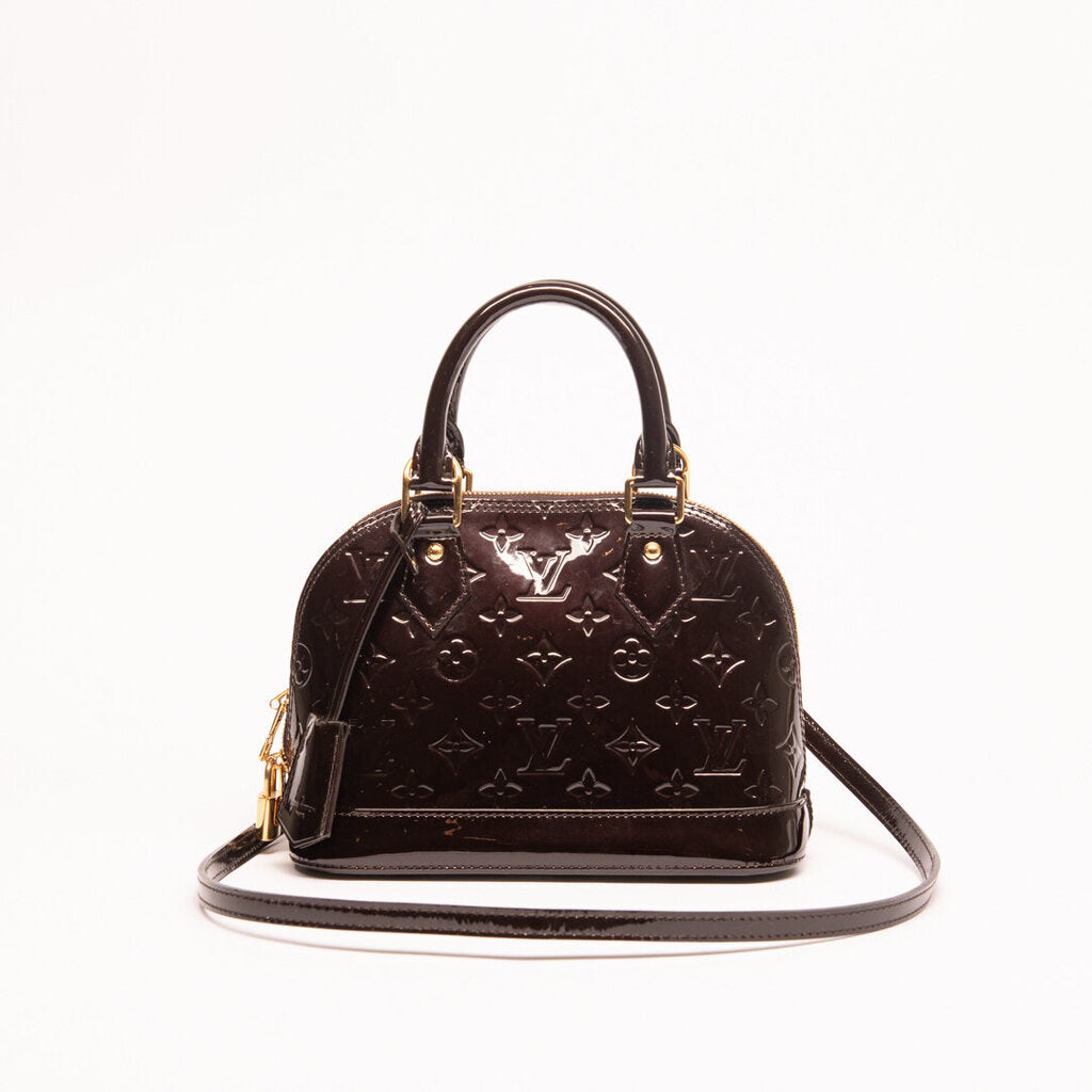 Louis Vuitton Dark Cherry Vernis BB Alma