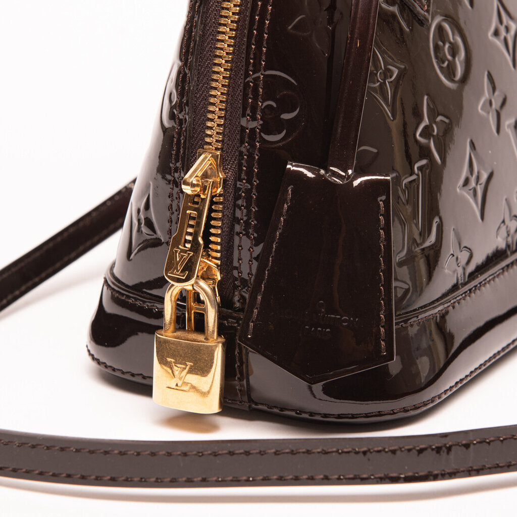 Louis Vuitton Dark Cherry Vernis BB Alma