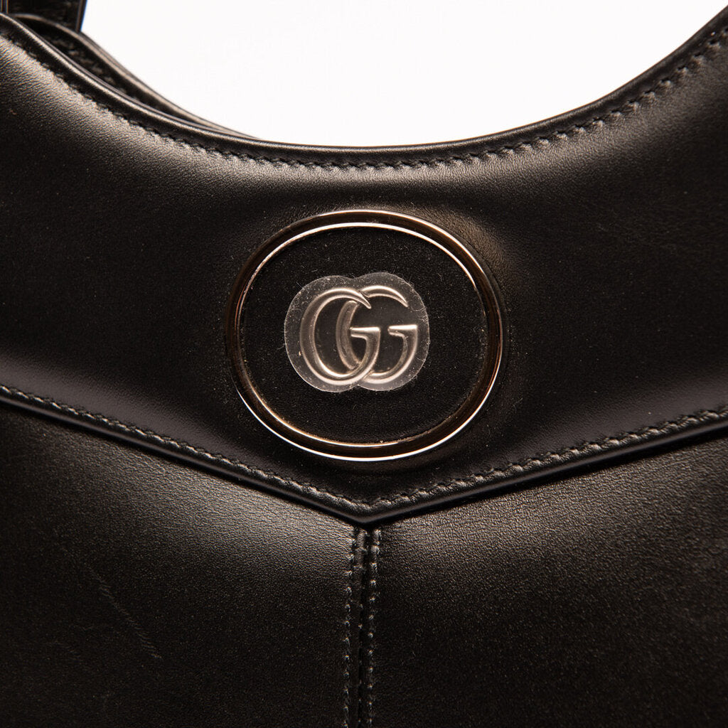 Gucci Black Leather Petit 2 Way Bag