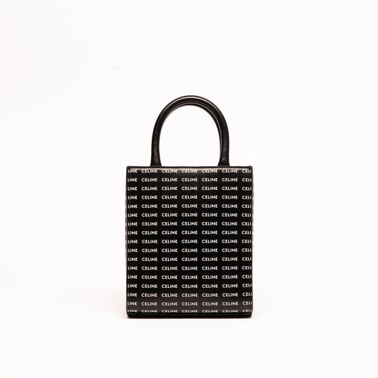 Celine Black & White Mini Cabas Tote