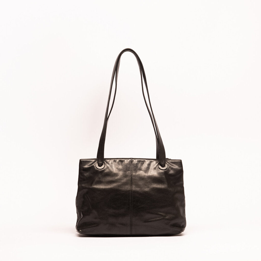 Chanel Black Leather Tote Bag