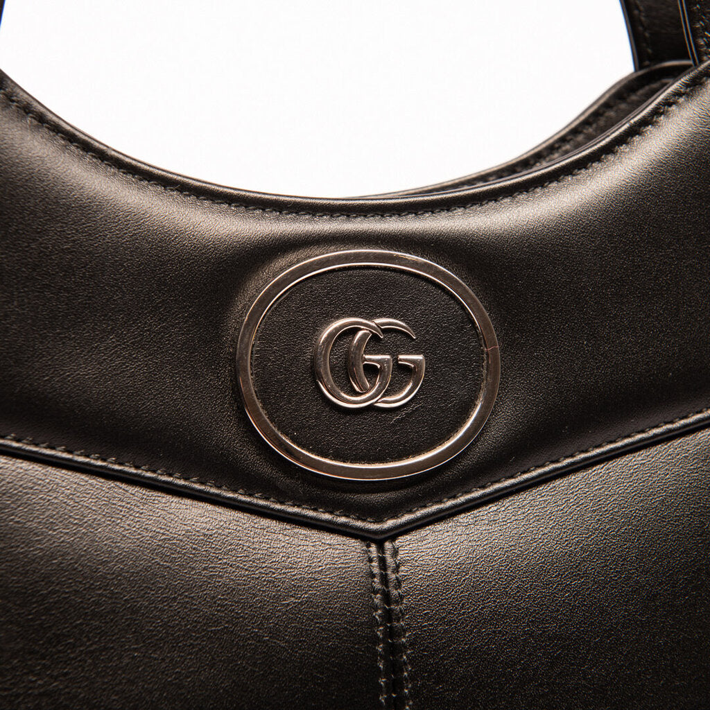 Gucci Black Leather Petit Bag