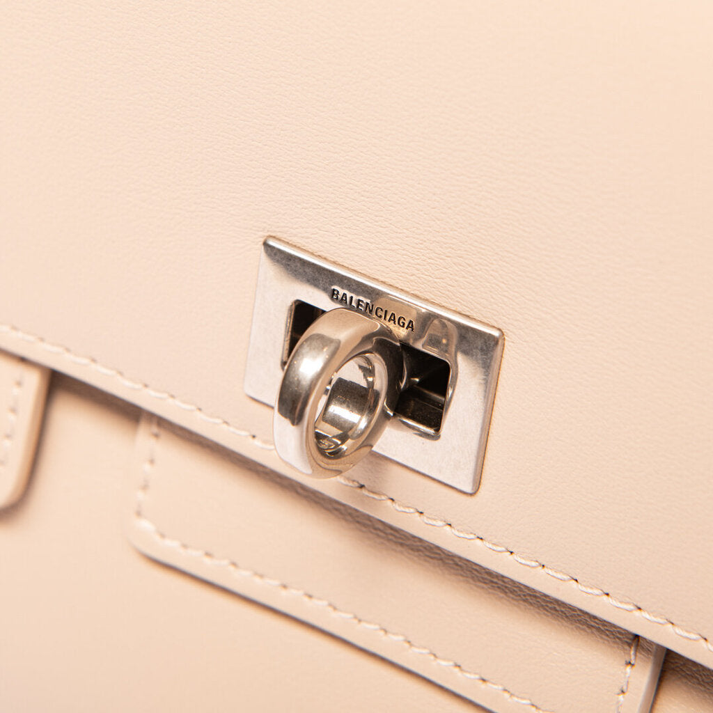 Balenciaga Beige Calfskin Bel Air Clutch