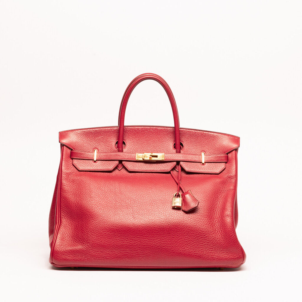 Hermes Red Togo Gold Hardware Birkin 40