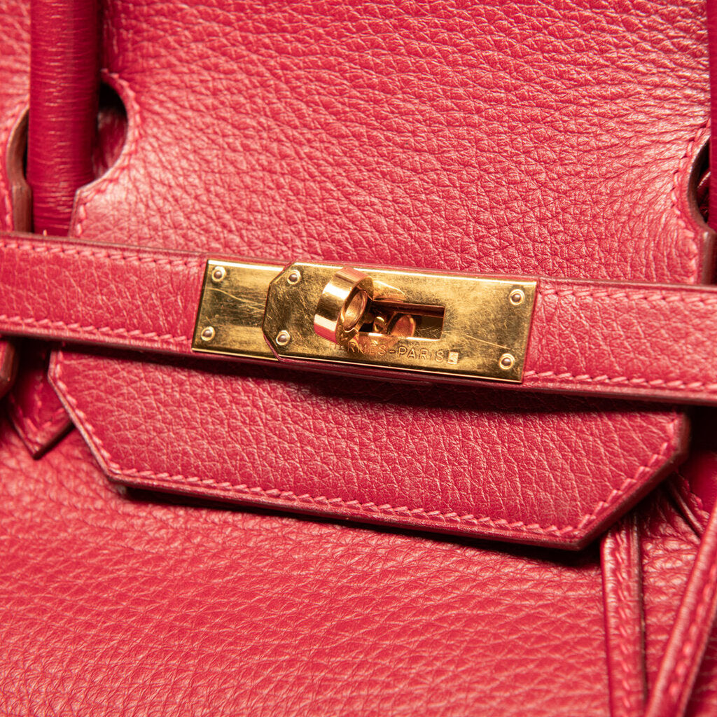 Hermes Red Togo Gold Hardware Birkin 40
