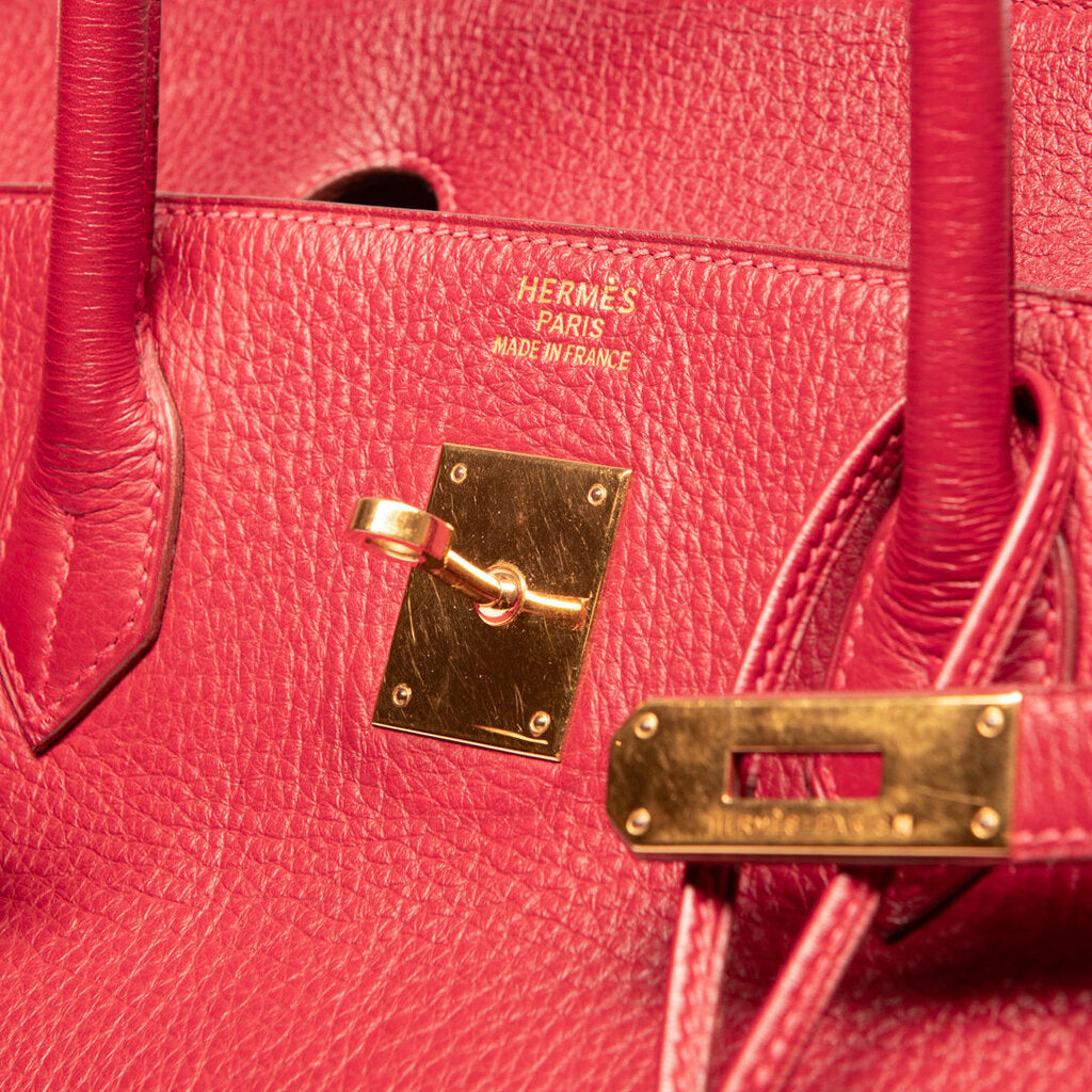 Hermes Red Togo Gold Hardware Birkin 40
