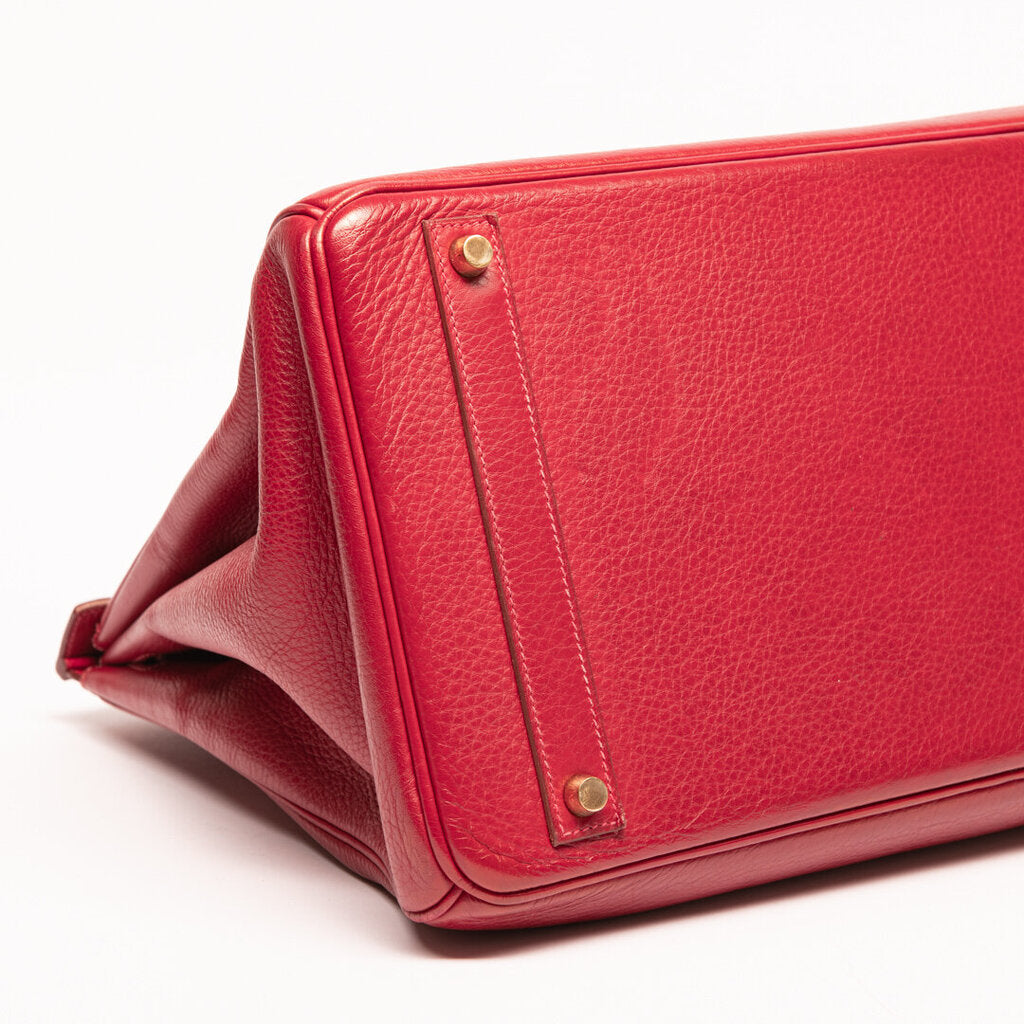 Hermes Red Togo Gold Hardware Birkin 40
