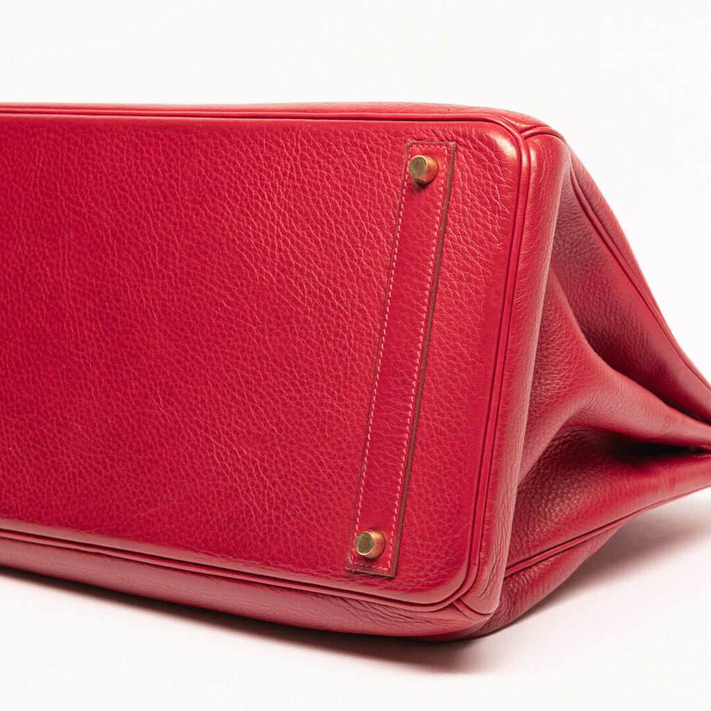 Hermes Red Togo Gold Hardware Birkin 40