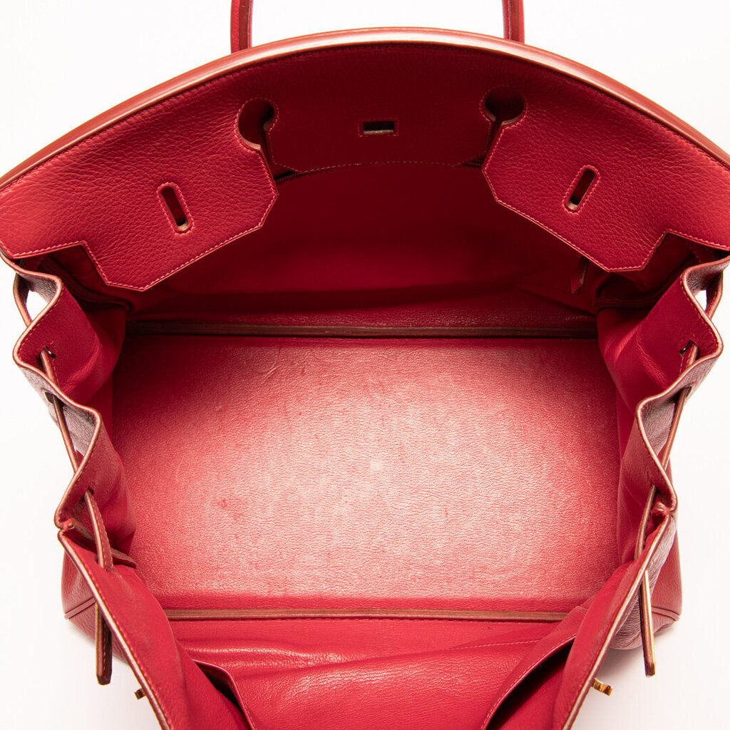 Hermes Red Togo Gold Hardware Birkin 40
