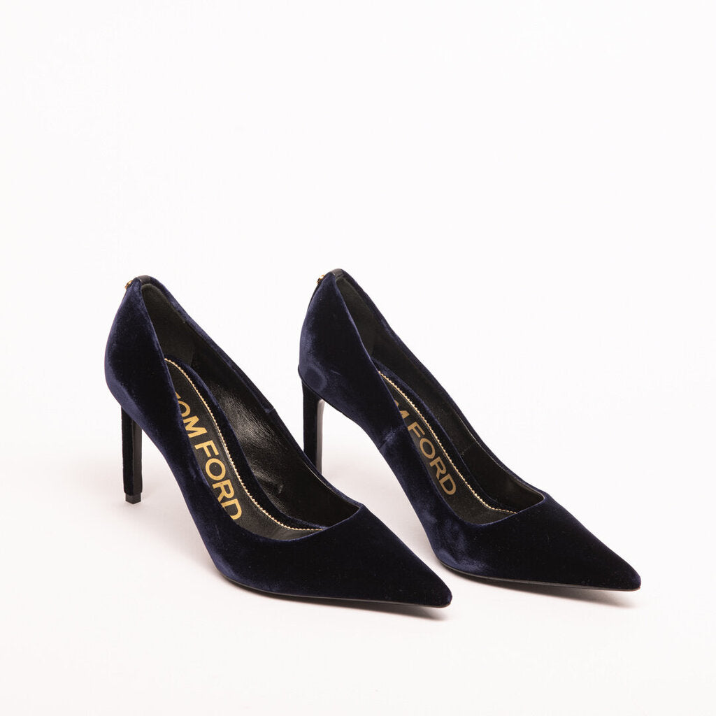 Tom Ford Navy Velvet Pump