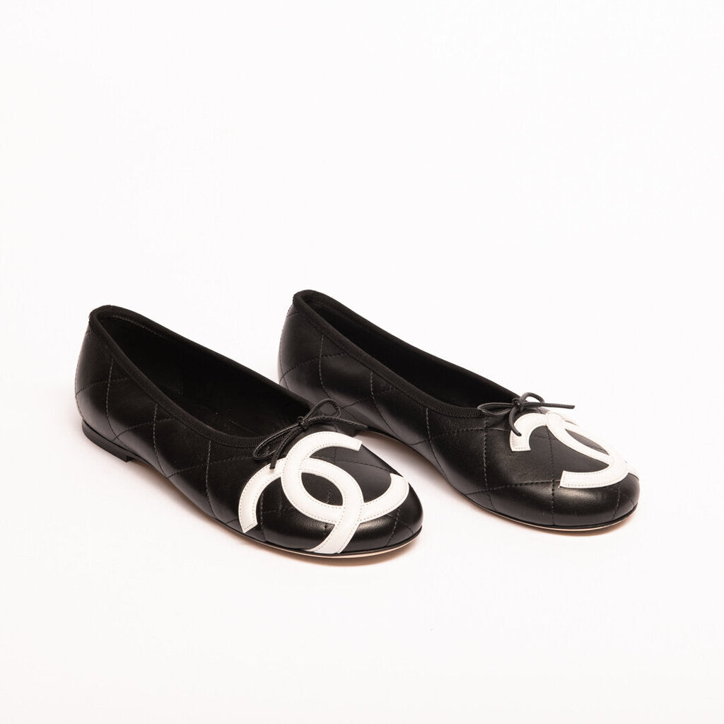 Chanel Rare 2026 Black Coco Beach Ballet Flat