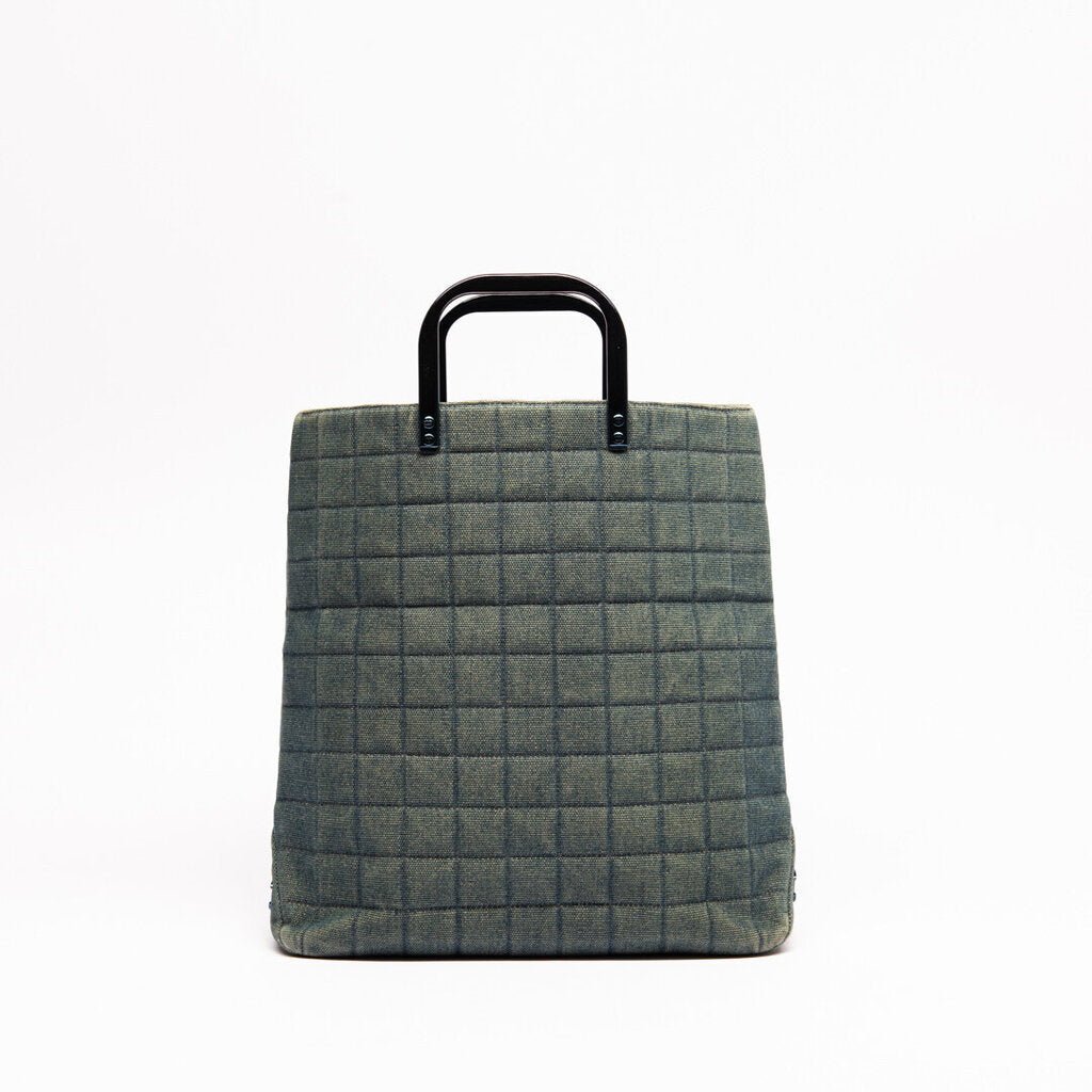 Chanel Washed Denim Chocolate Bar Tote