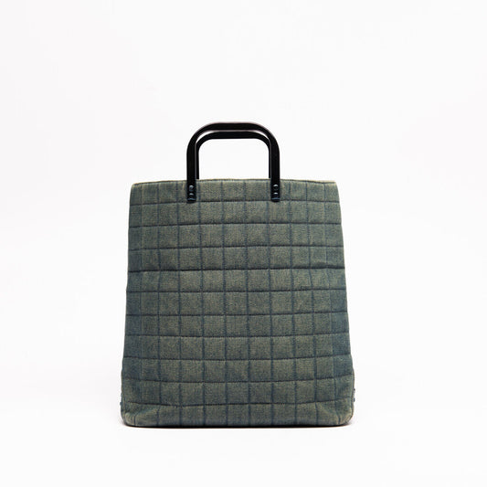 Chanel Washed Denim Chocolate Bar Tote