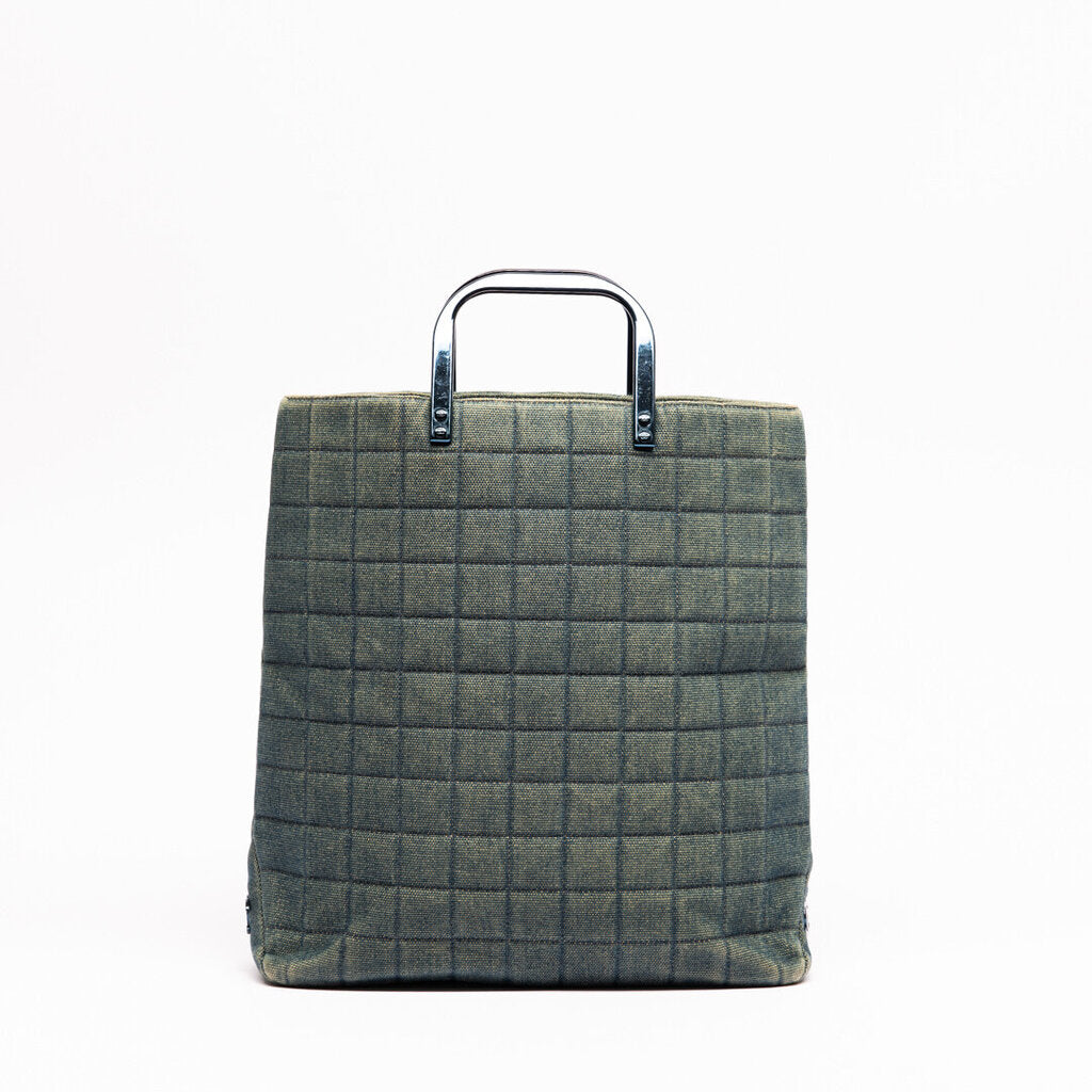 Chanel Washed Denim Chocolate Bar Tote