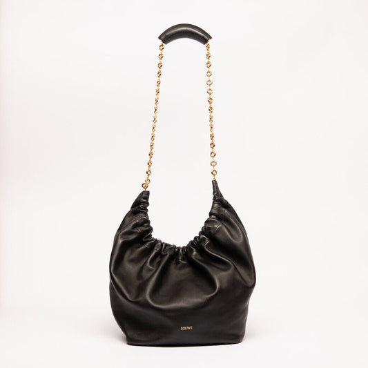 Loewe Black Lambskin Small Squeeze Bag