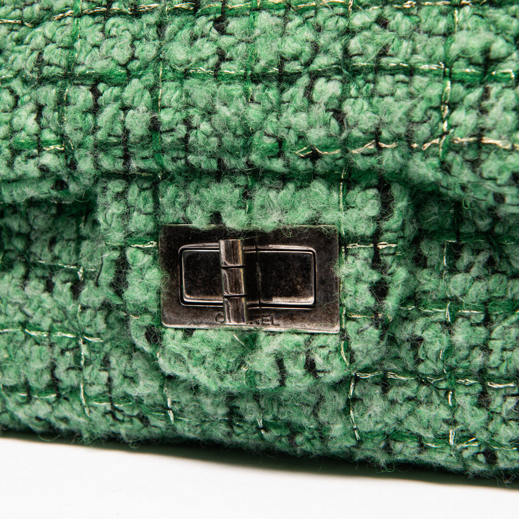 Chanel Green Tweed Reissue Flap Bag