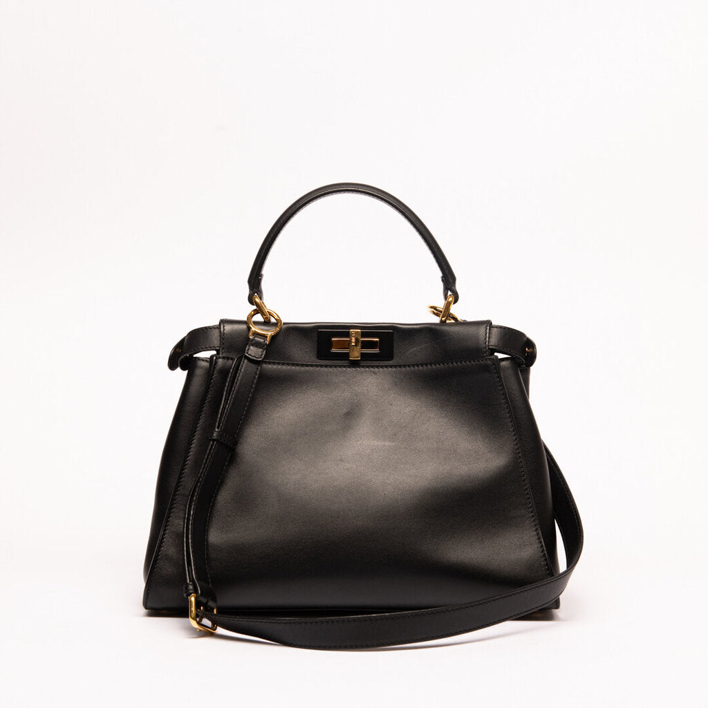 Fendi Black Medium Peekaboo
