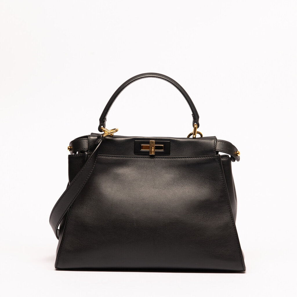 Fendi Black Medium Peekaboo