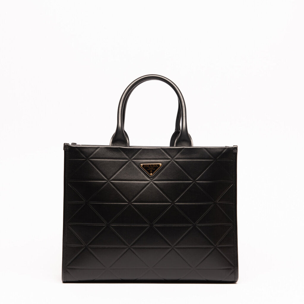 Prada Black Symbole Leather Tote