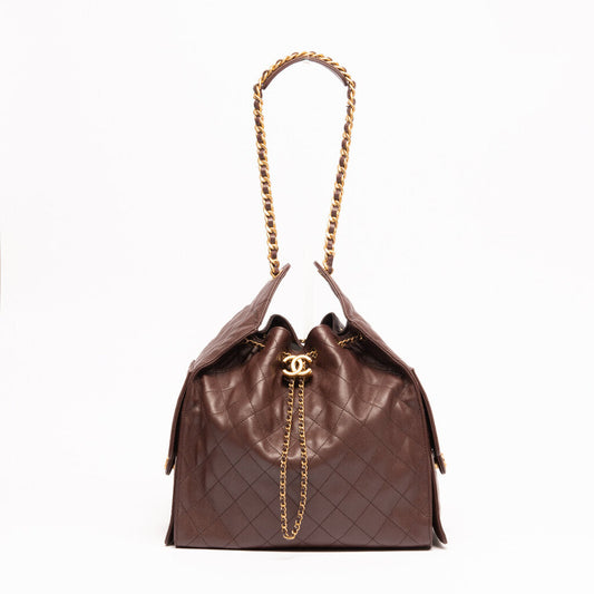 Chanel Brown Caviar 25 Hobo