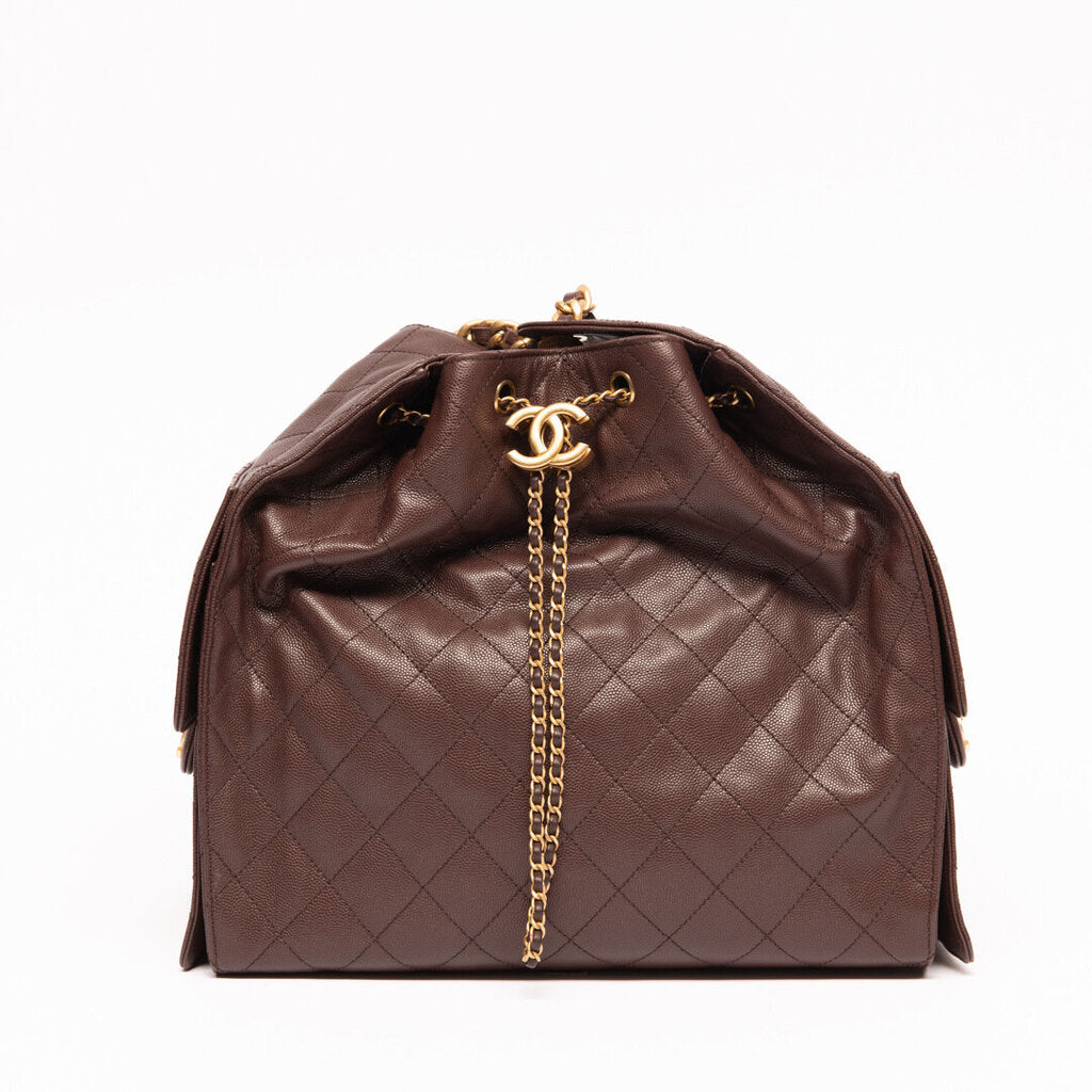 Chanel Brown Caviar 25 Hobo